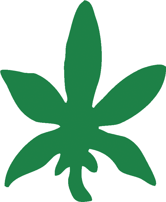 Hemp Leaf Body Stickers - Illustration (684x774), Png Download