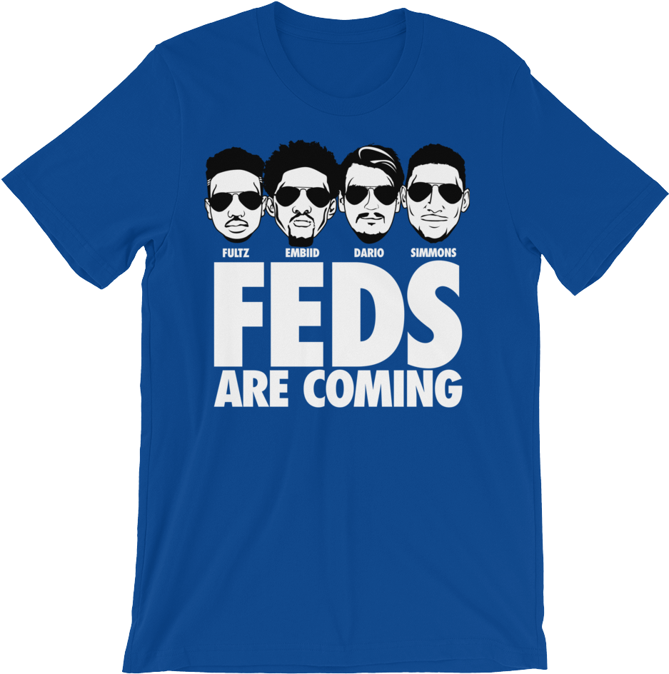 Philly Feds Are Coming Tee Shirt Repmycity (rmc) Apparel - T-shirt (1000x1000), Png Download