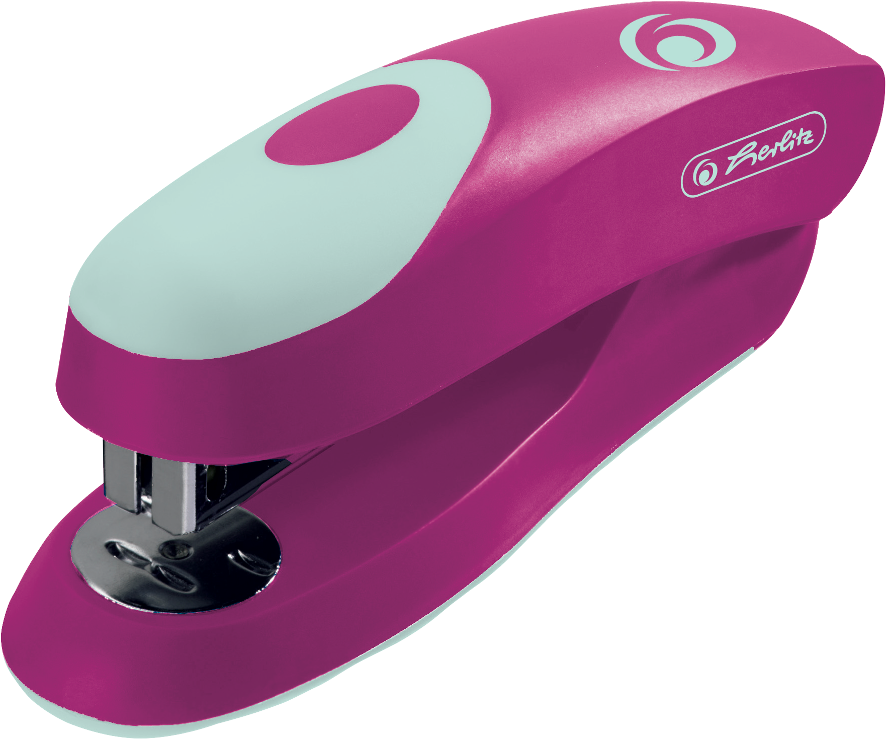 24/6 Ergonomic Small Cool Pink - Zszywacz Herlitz (2008x2008), Png Download