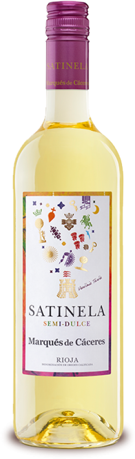 Satinela Semi-sweet Wine - Glass Bottle (768x1152), Png Download