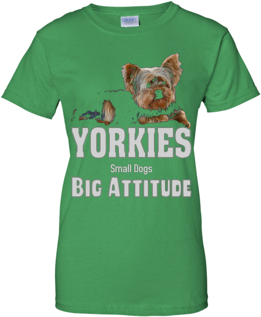 Yorkies Small Dogs, Big Attitude Yorkie Apparel - Grizzly Bear (1024x1024), Png Download