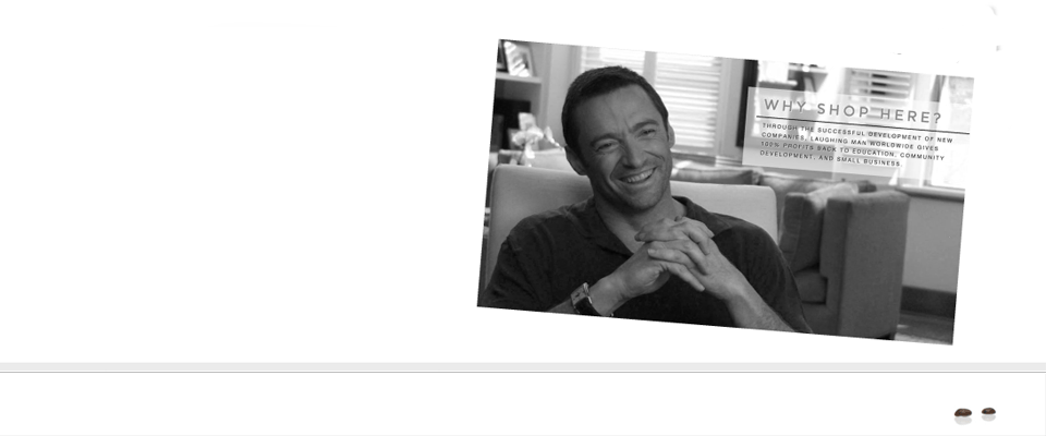 Laughing Man Coffee, Hugh Jackman's Coffee Shop In - Sitting (960x400), Png Download