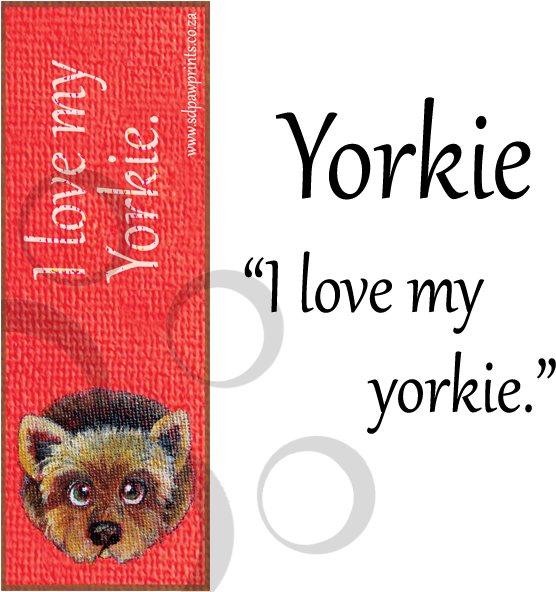 Yorkie Bookmark - Amue - Free Transparent PNG Download - PNGkey
