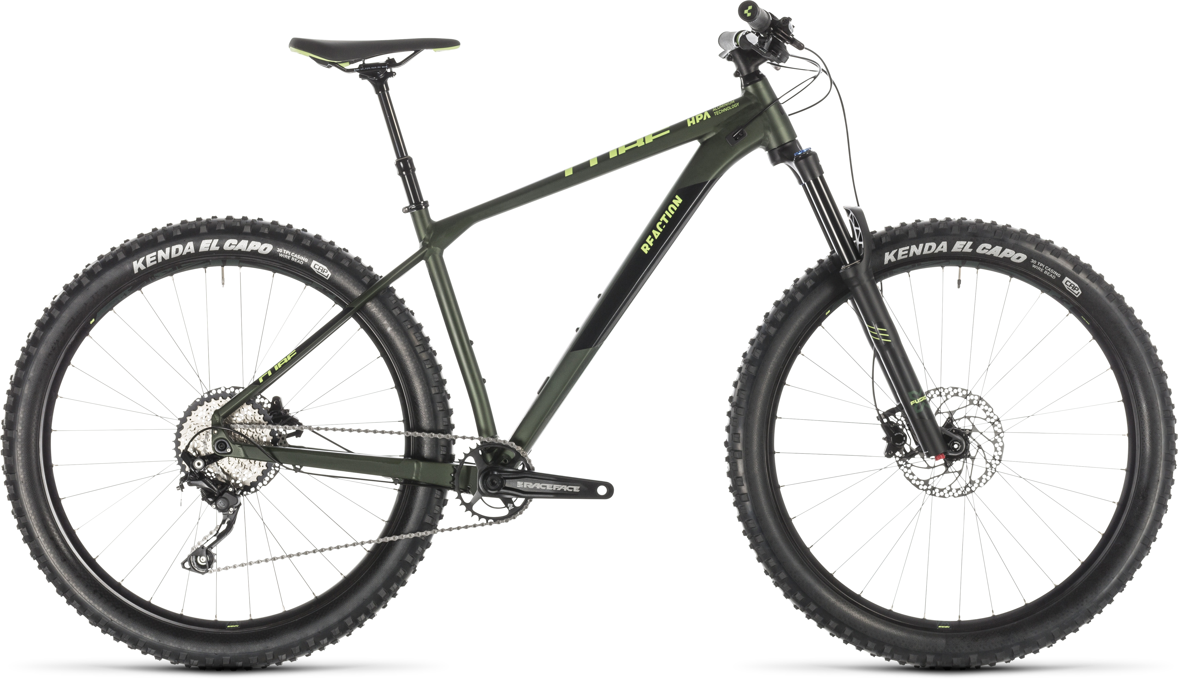 Cube Reaction Tm Darkgreen/black 2019 Mountain Bike - 2017 Specialized Enduro Comp 27.5 (4500x2664), Png Download