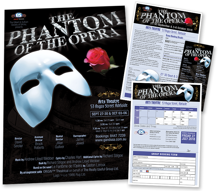 Phantom Of The Opera 25th (747x633), Png Download