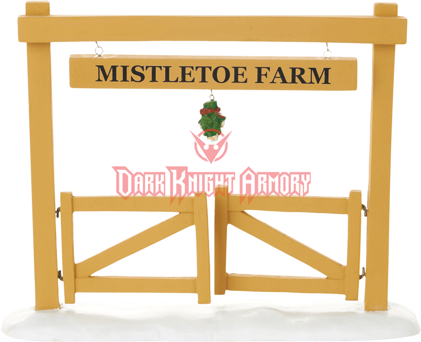 Mistletoe Farm Gate - Sign (850x850), Png Download
