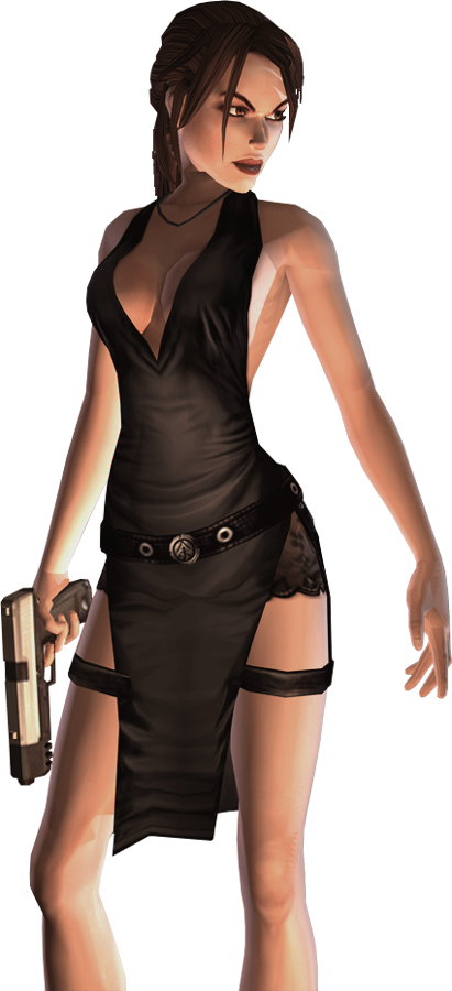 Lara Croft - [tomb Raider] - Lara Croft Dress Cosplay (411x900), Png Download