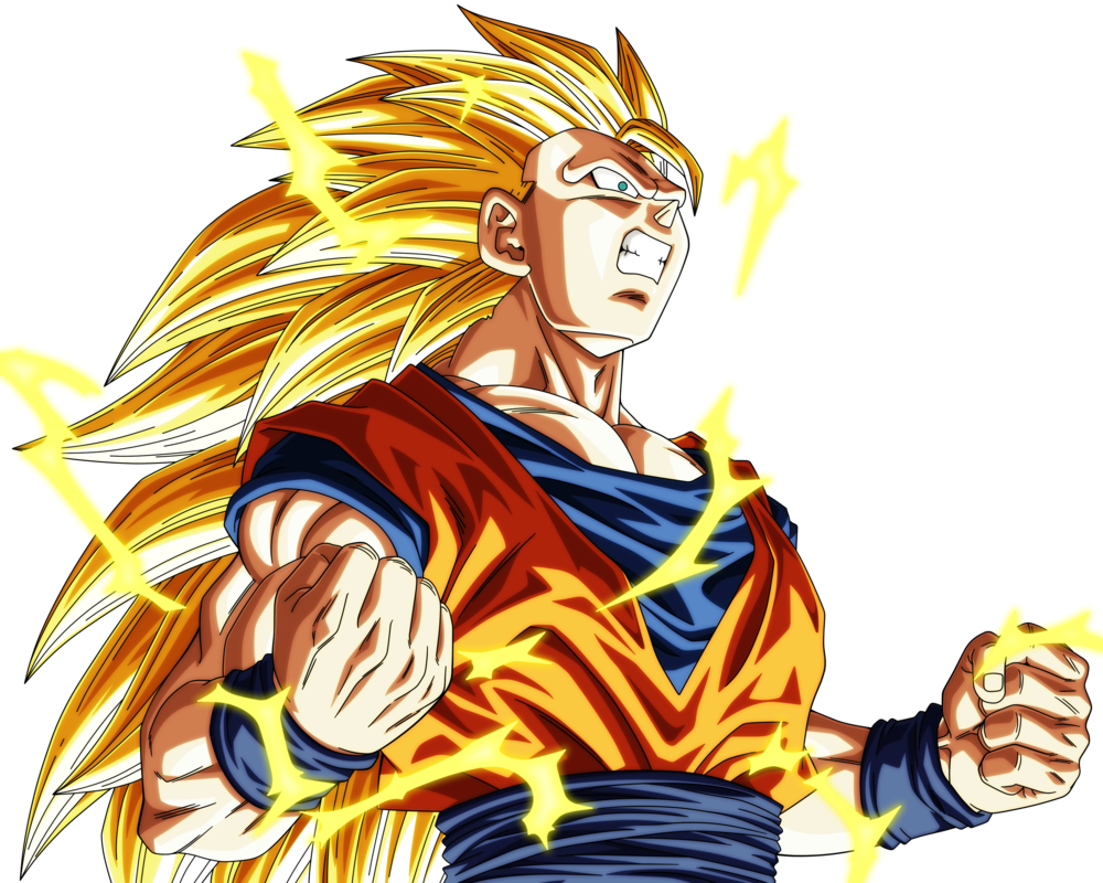 #dbx #dbz #fanfic #goku #vegeta - Son Goku Ssj 3 (1000x800), Png Download