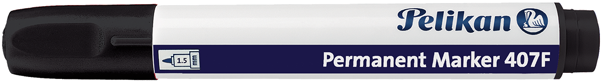Permanent Marker 407f Black - Pelikan (1200x1200), Png Download