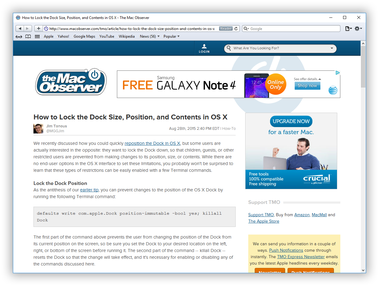 Safari For Windows Tmo - Mac Observer (1235x934), Png Download