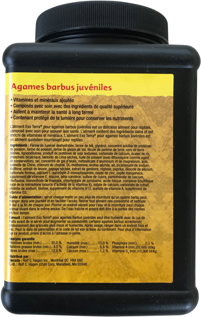 Exo Terra Bearded Dragon Food - Leather (1200x1600), Png Download