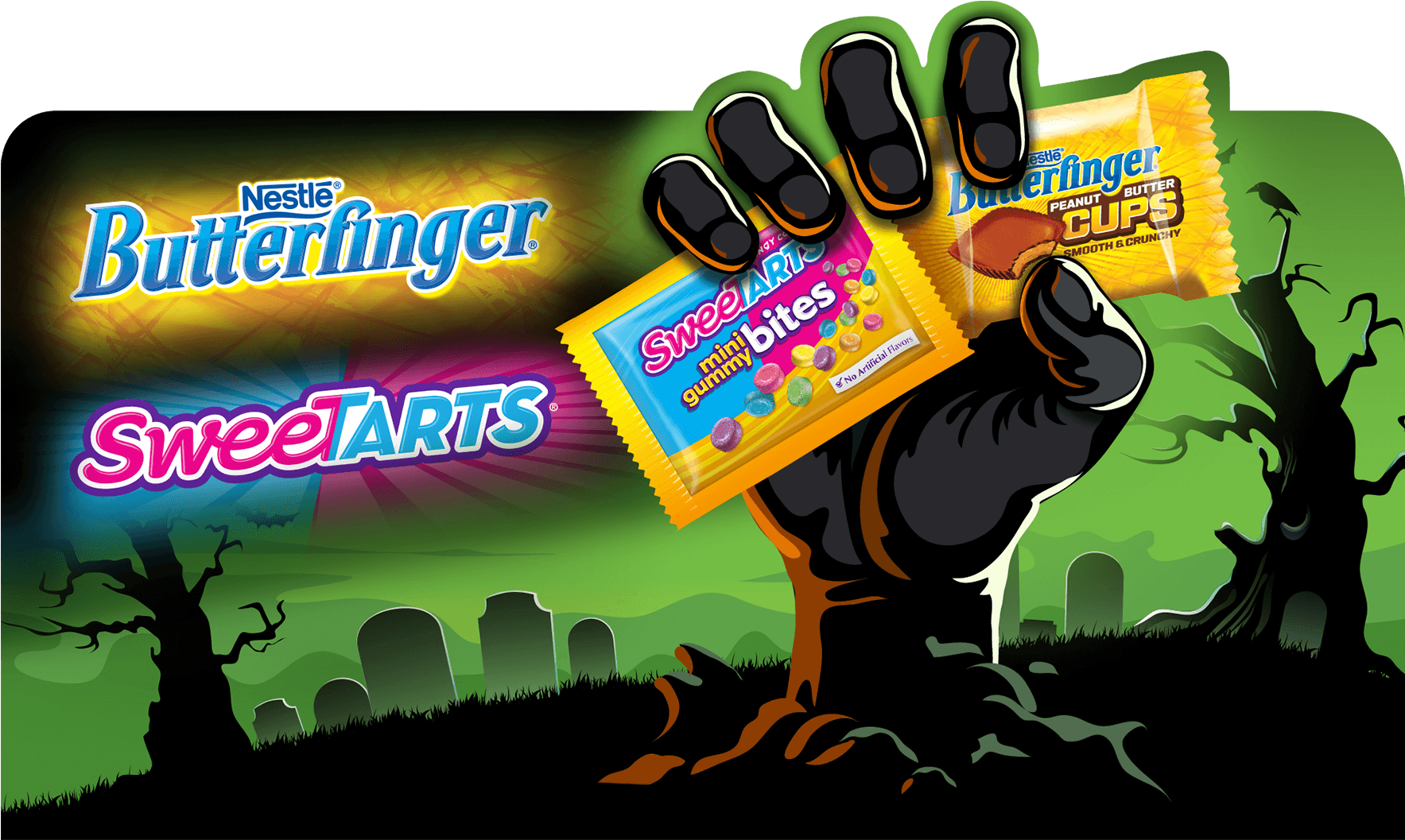 Halloween Campaign - Butterfinger Candy Bar (1920x1084), Png Download