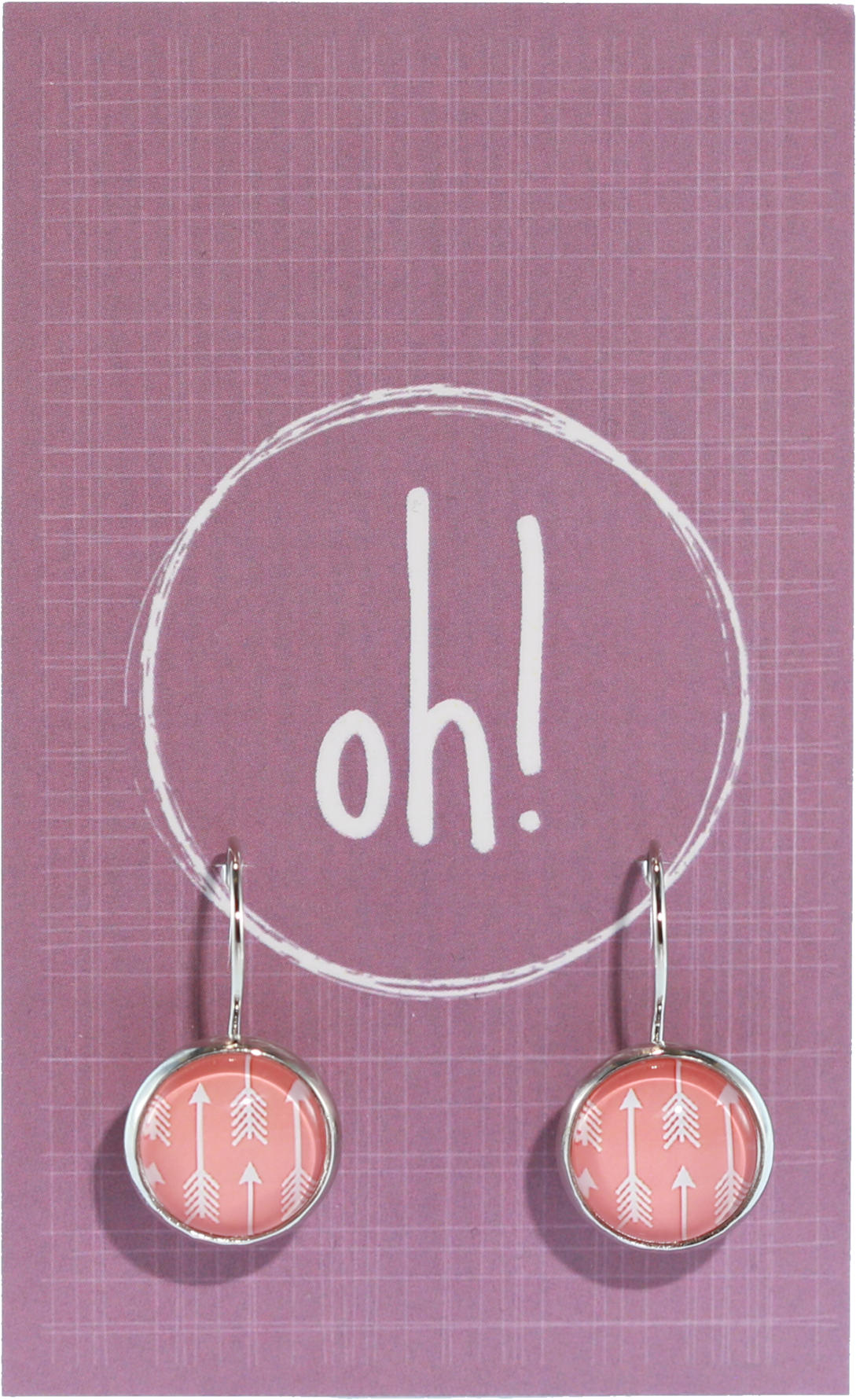 Pink Arrow Earrings - Earrings (2048x2048), Png Download