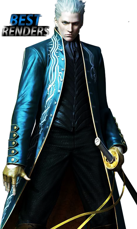 Devil May Cry - 3d Anime Character Male (459x768), Png Download