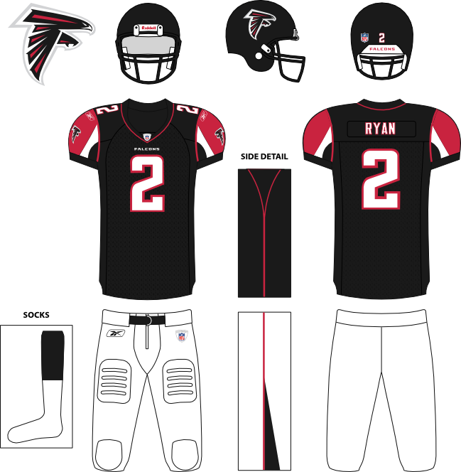 Atlanta Falcons Nike Red Custom Game Jersey Brave-birds - New England Patriots Away Uniforms (649x664), Png Download