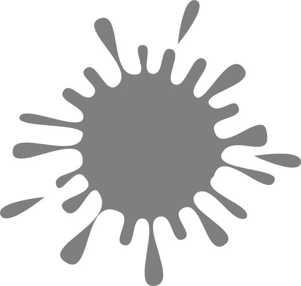 Grey Splash Ink Clip Art - Yellow Color Splash Png (600x569), Png Download
