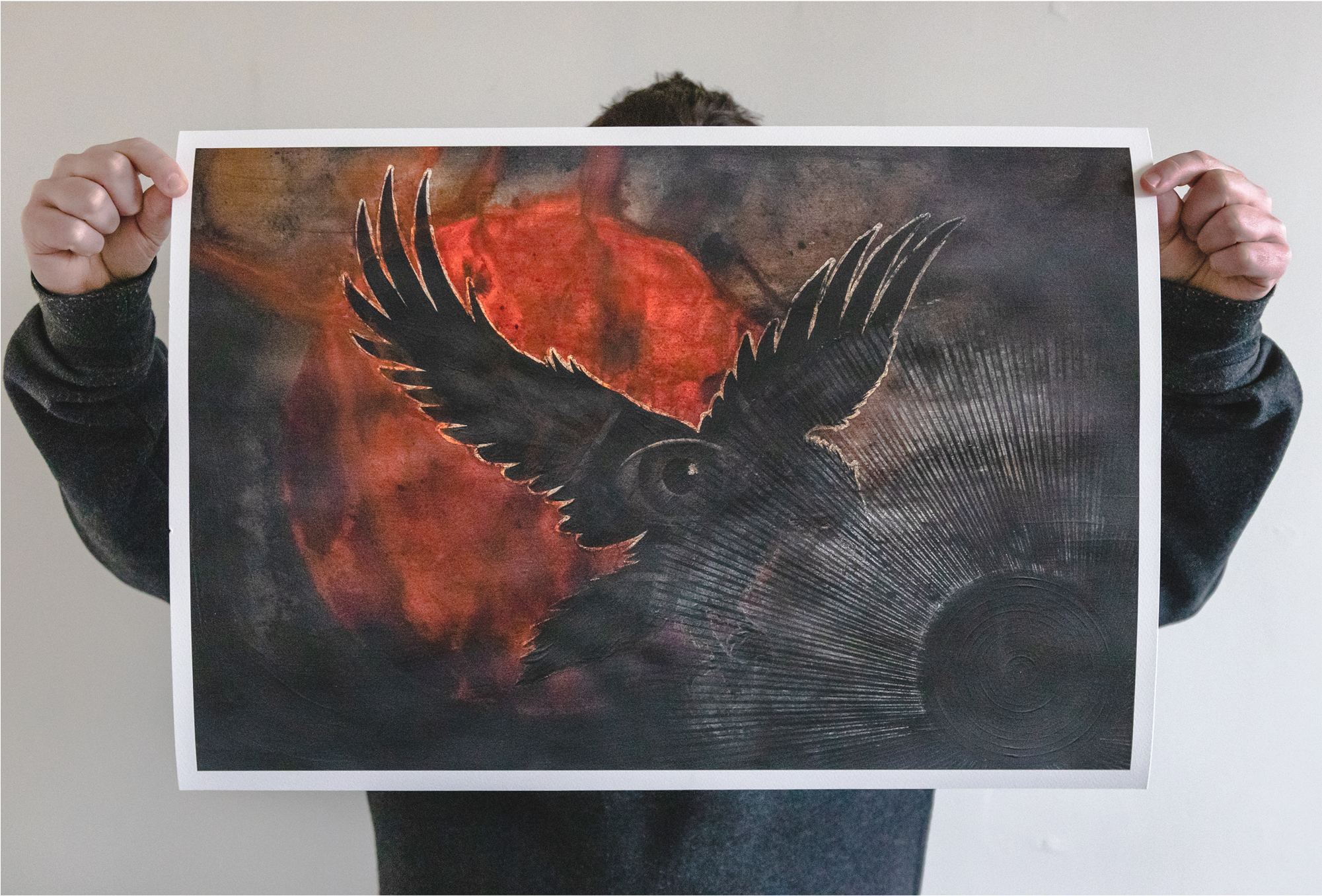 Thomas Hooper "flight Of A Dying Sun" Giclee Print - Creative Arts (2000x2000), Png Download