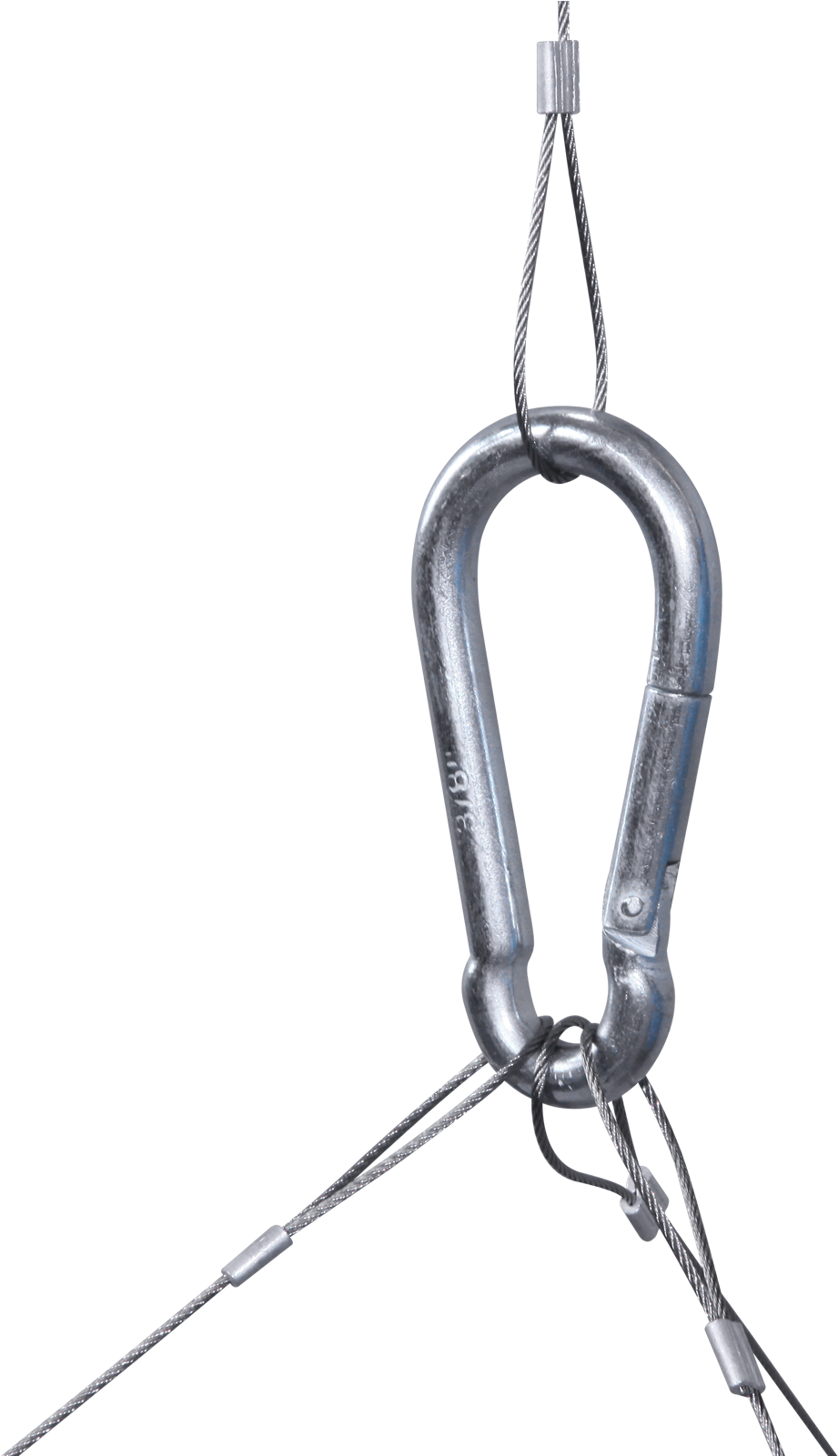 Once The Steel Rope Is Mounted To The Frame, Attach - Chain (1829x1600), Png Download