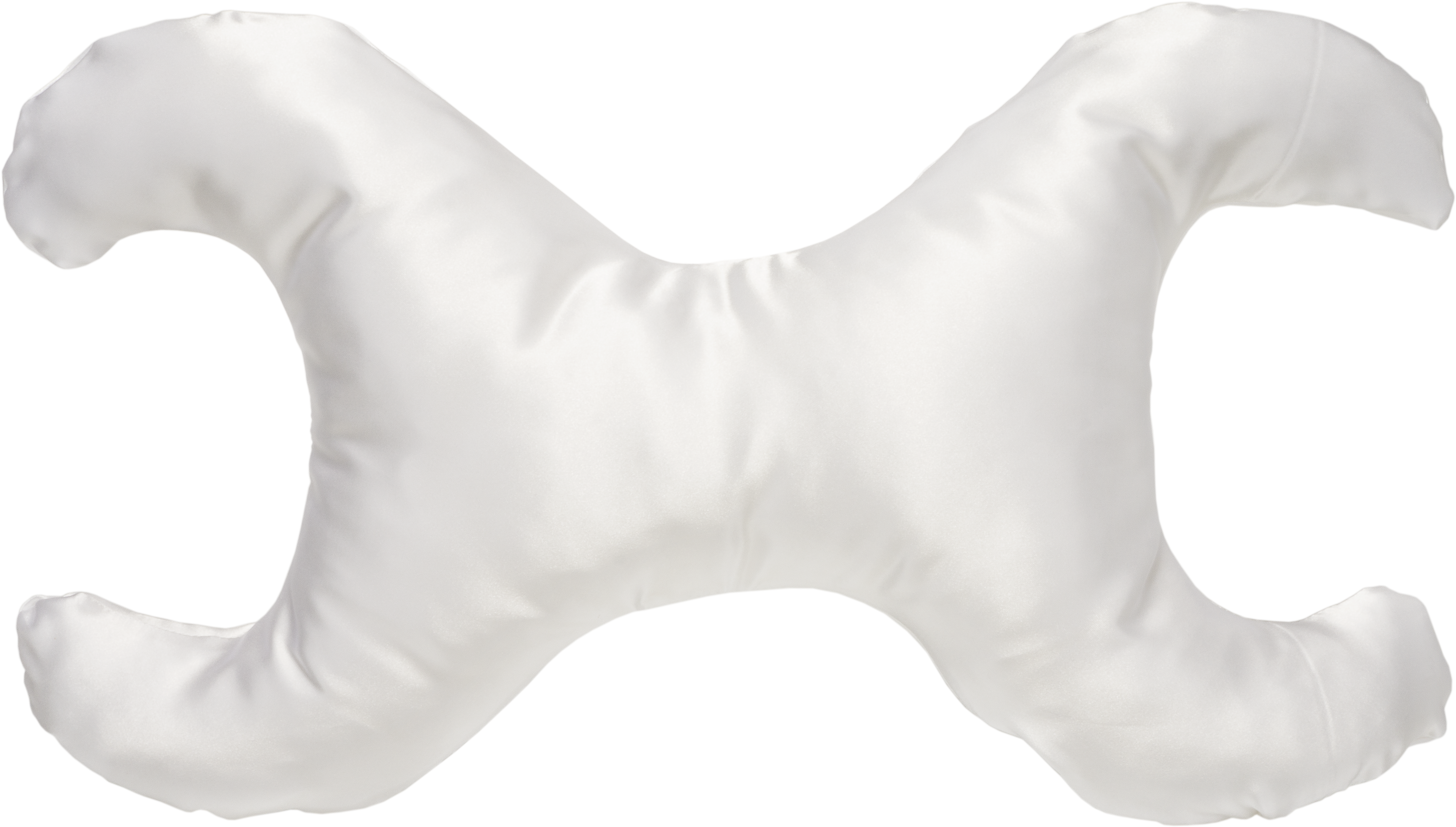 La Petite Pillow Satin White - Monochrome (4704x2718), Png Download