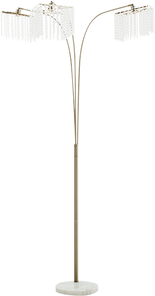 Image For Gold Metal Floor Lamp From Economax - Lamp (519x804), Png Download