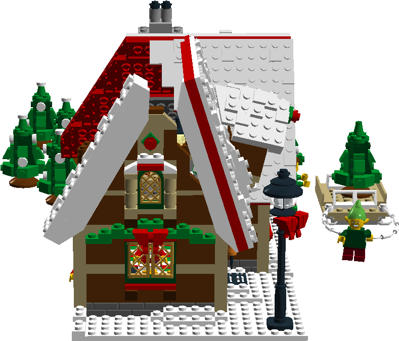 Christmas Fireplace Transparent Png - Cottage (1430x742), Png Download