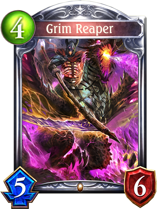Unevolved Grim Reaper Evolved Grim Reaper - Shadowverse Holylord Eachtar (536x698), Png Download