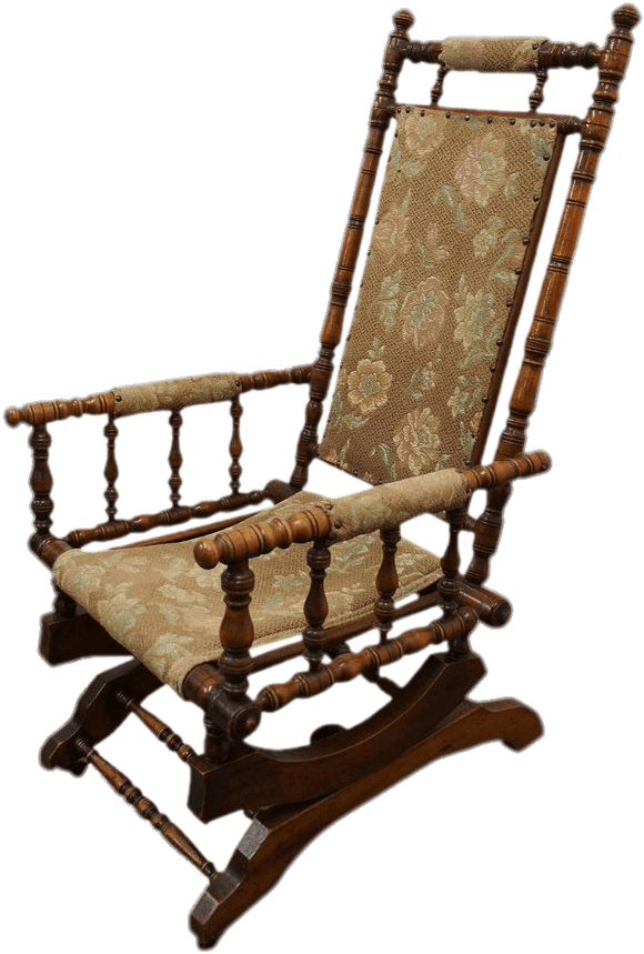 Antique Rocking Chair - Rocking Chair (900x900), Png Download