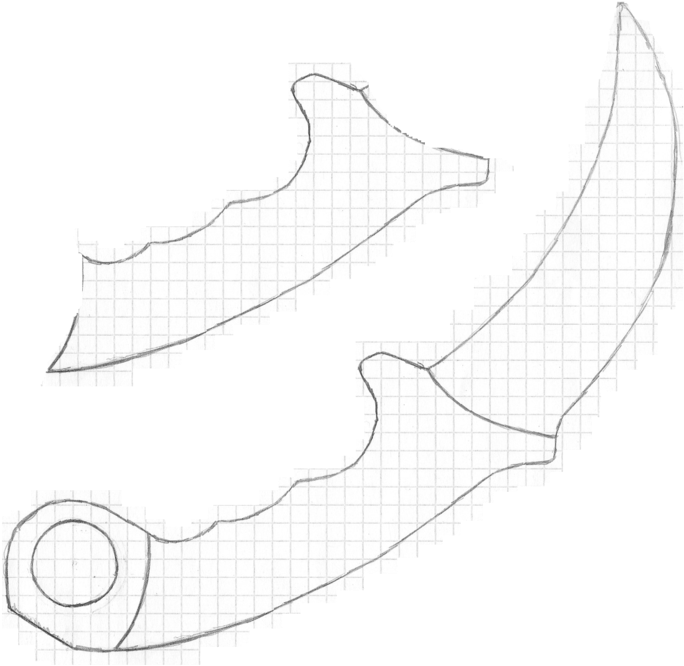 Download Karambit Template By Misirik2 D9cdpah Knife Karambit Template PNG Ima