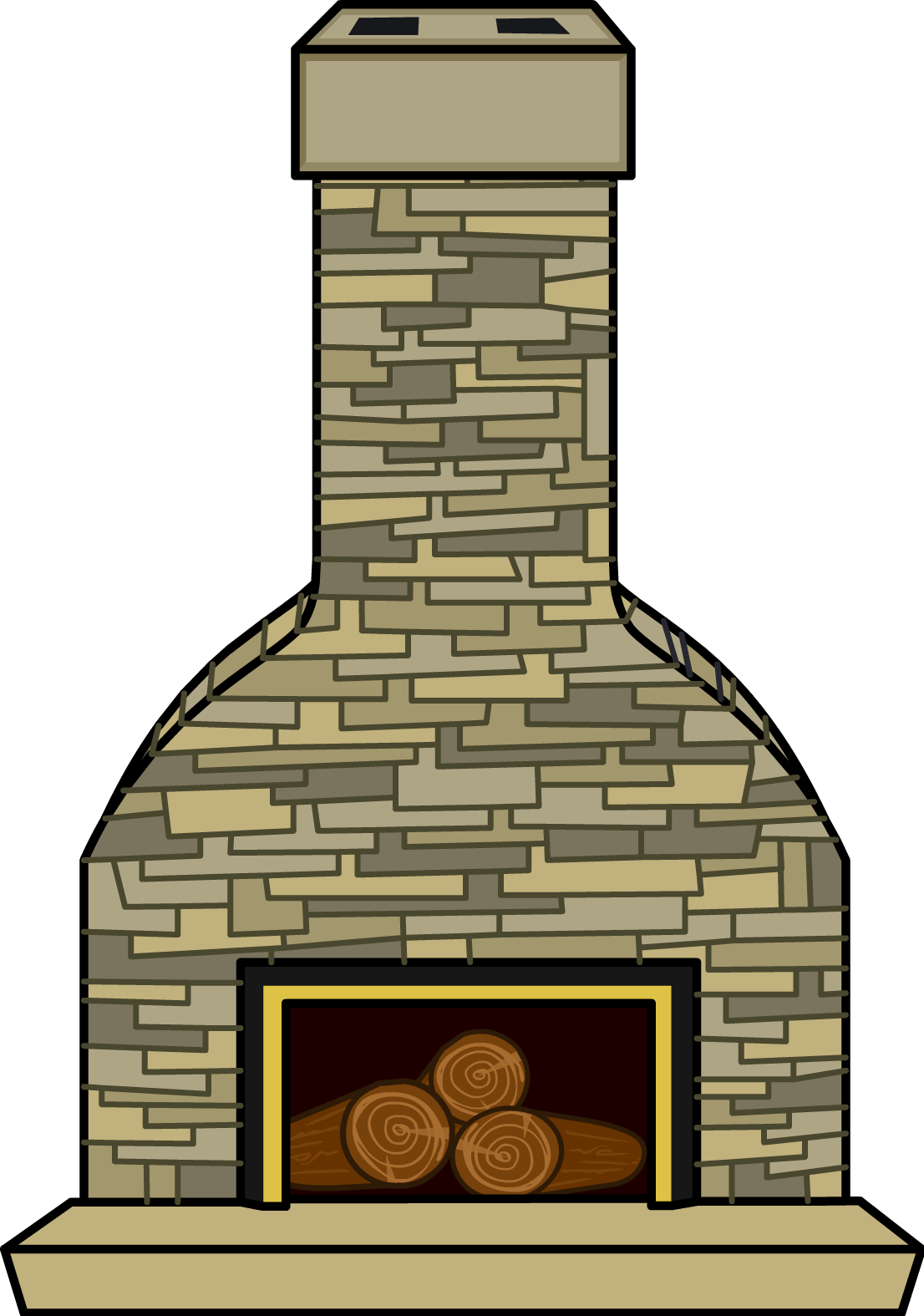 Fireplace Clipart Hearth - Illustration (1106x1575), Png Download