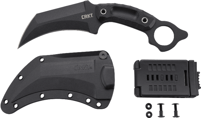 Különleges Kialakítású Tiszta Fekete Karambit A Crkt-től - Knife (920x412), Png Download