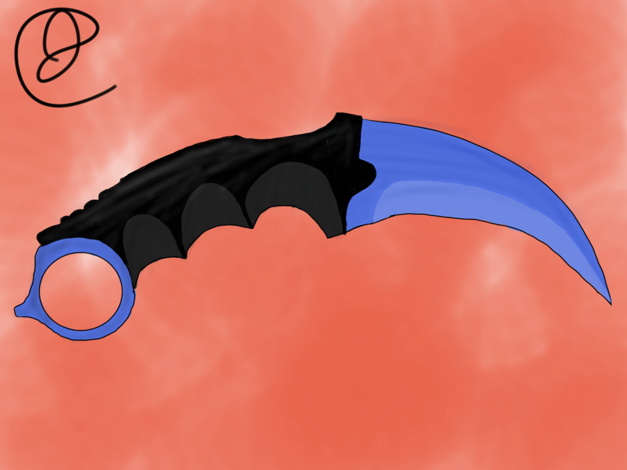 Karambit - Vampire Bat (1280x960), Png Download