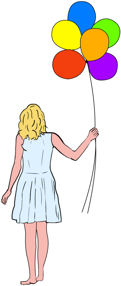 Balloon Wall 02 (469x1000), Png Download