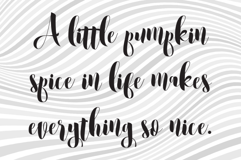 Free A Little Pumpkin Spice In Life Makes Everything - Calligraphy (800x532), Png Download