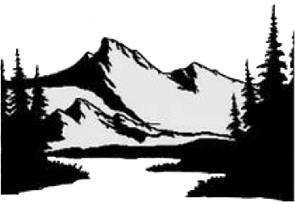 Report Abuse - Silhouette Of Mountains And Trees (1024x702), Png Download