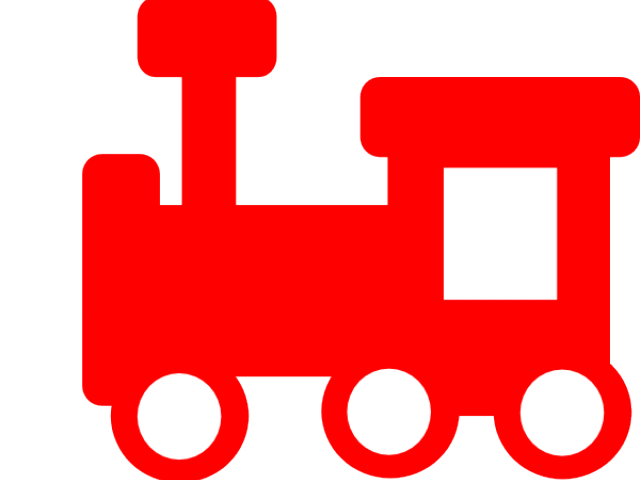 Train Clipart Silhouette - Red Clip Art (640x480), Png Download