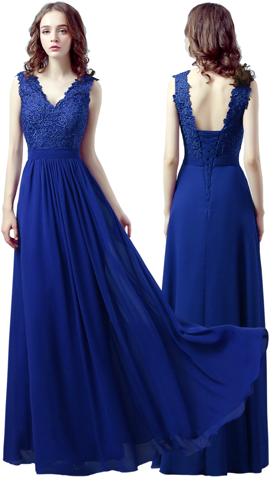 Cadbury Purple Dusky Pink Navy Blue Royal Blue - Gown (967x1024), Png Download