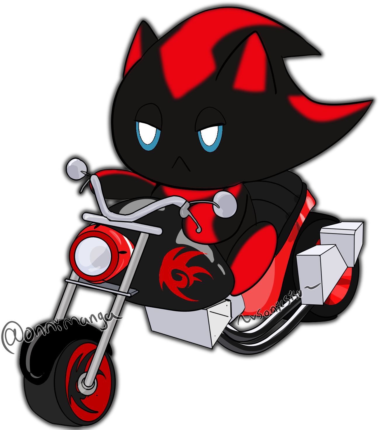 Damn, It's Shadow Chao - Shadow Chao (1500x1500), Png Download