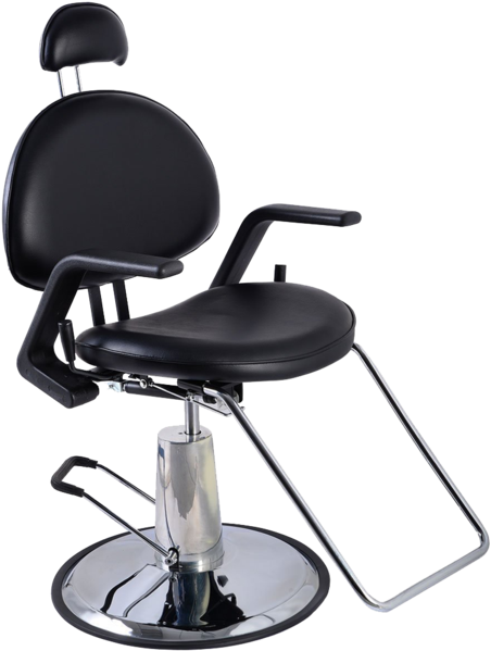 Giantex Reclining Hydraulic Salon Barber Chair Beauty - Adjustable Chair For Salon (600x600), Png Download