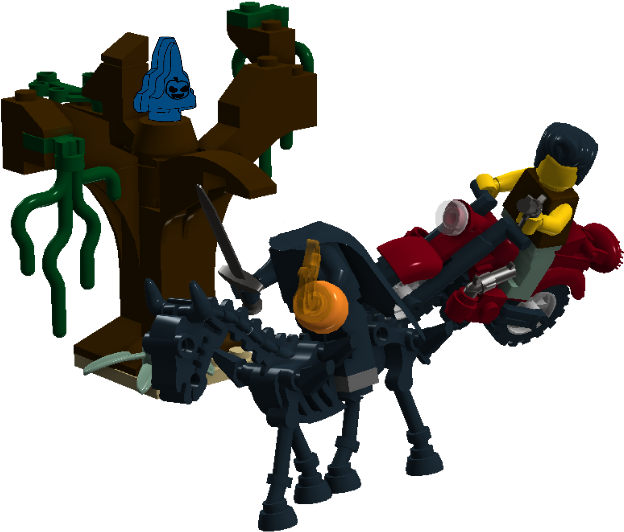 The Headless Horseman - Lego Monster Fighters Headless Horseman (800x600), Png Download