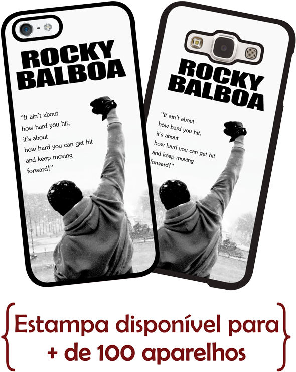 Capinha Celular Rocky Balboa - Poster (600x858), Png Download