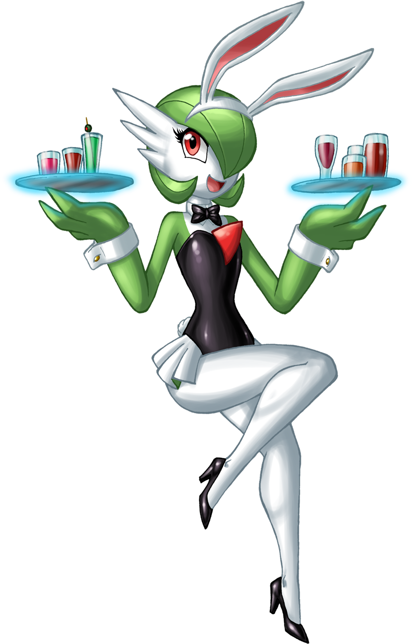 Pkmn-gardevoir Service - Cartoon (927x1400), Png Download