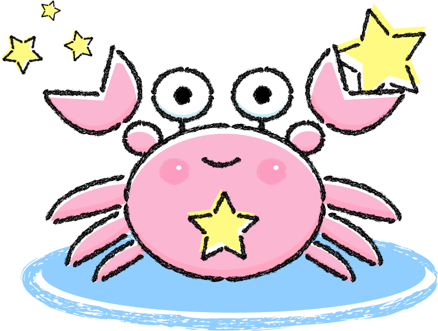 Zodiac Clipart Cancer Crab - Cartoon Girl Crabs (1181x1181), Png Download