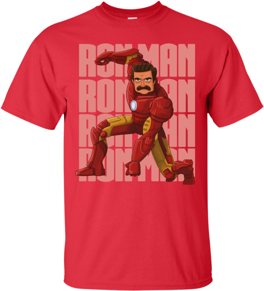 Ron Man Ron Swanson T Shirt & Hoodie - Shirt (1024x1024), Png Download