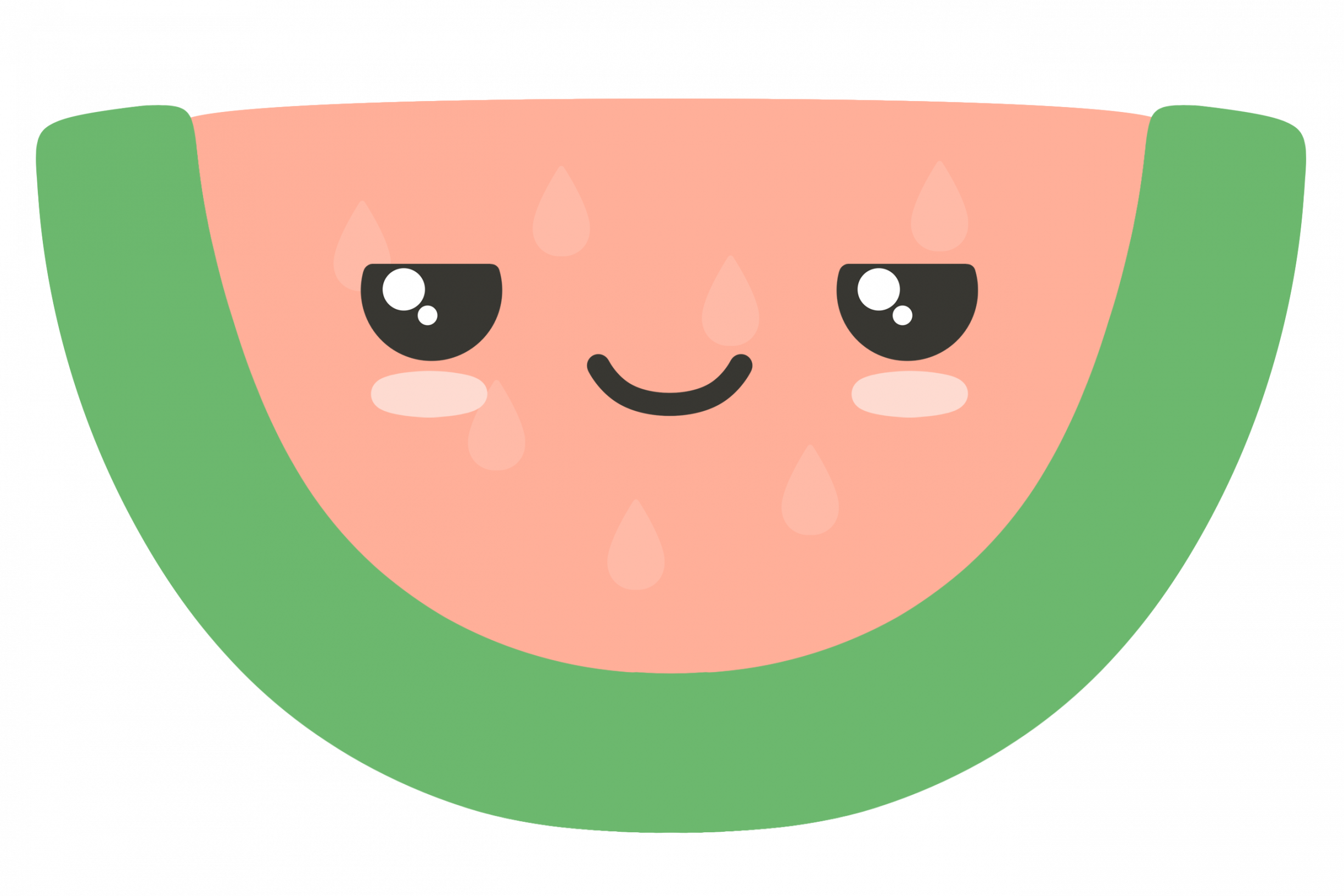 Smirk Watermelon - Watermelon (2448x1632), Png Download
