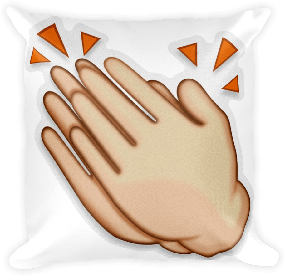 Clapping Hands Sign-just Emoji - Emoticones De Whatsapp Aplauso (1000x1000), Png Download