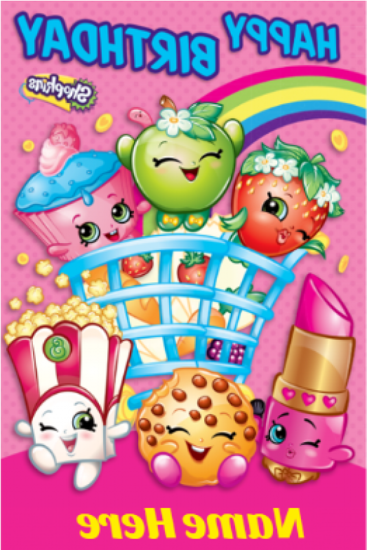 Shopkins Birthday Card 9ddf Shopkins Birthday Card (800x800), Png Download