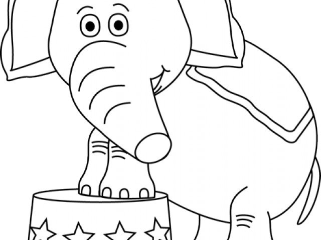 Circus Clipart Circus Elephant - Indian Elephant (640x480), Png Download