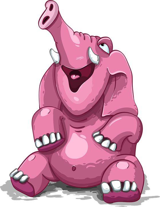 I Want To Join The Circus Story Catcher Publishing - Elefante Rosa Sentado (559x720), Png Download