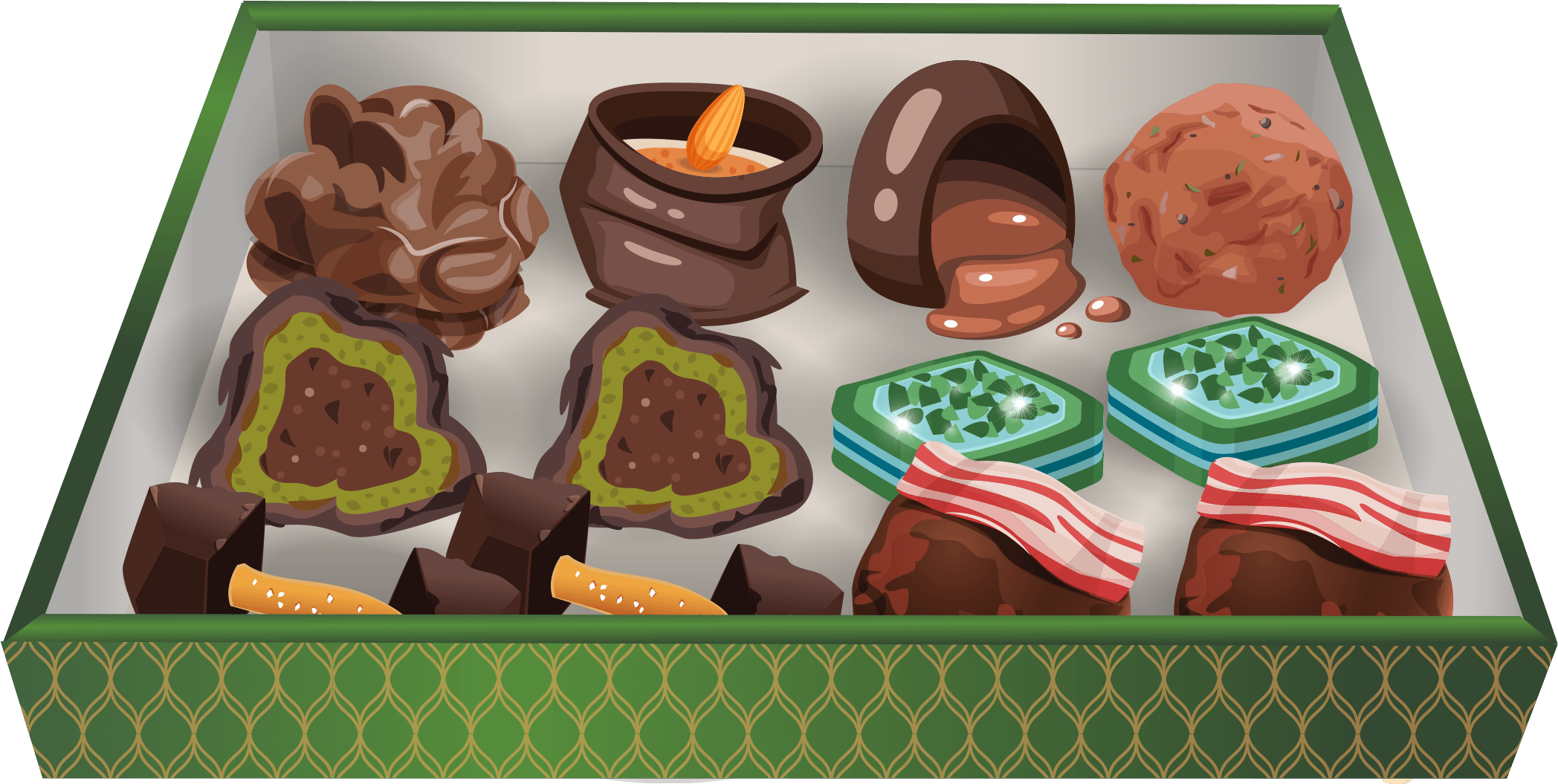 Chocolate Box Stories - Chocolate (2130x1062), Png Download