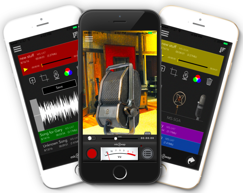 A Studio, Mic Emulator & Recorder For Ios - Iphone (1000x794), Png Download